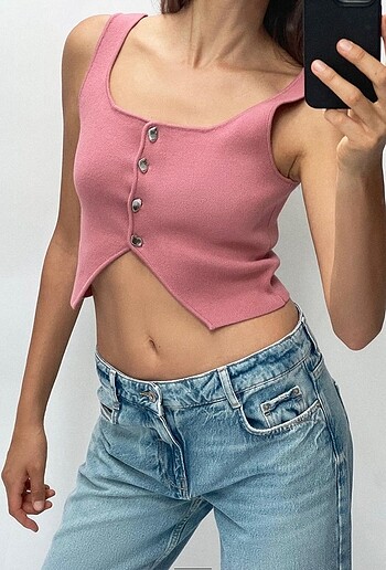 l Beden Zara triko yelek