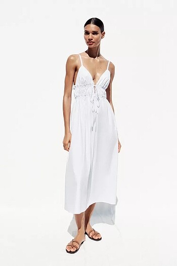 Zara poplin elbise