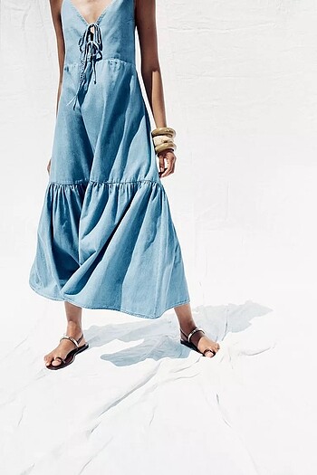 Zara tencel elbise