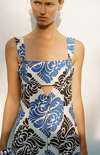 Zara Zara desenli elbise