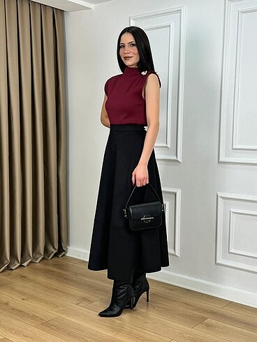 Zara Sıni süet kiloş etek