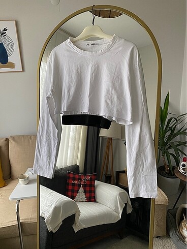 s Beden Zara basic crop top
