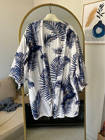 Yaptak desenli kimono - Görsel 5