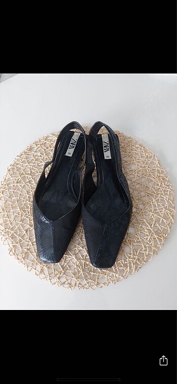 39 Beden siyah Renk Zara düz ayakkabı