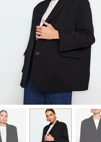 Siyah Kadın Blazer Ceket