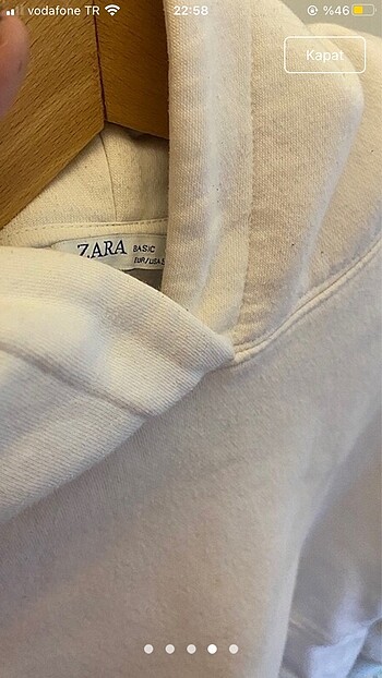 s Beden beyaz Renk ZARA sweatshirt