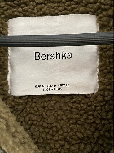 Bershka Bershka İçi Yünlü Biker Suni Deri Ceket
