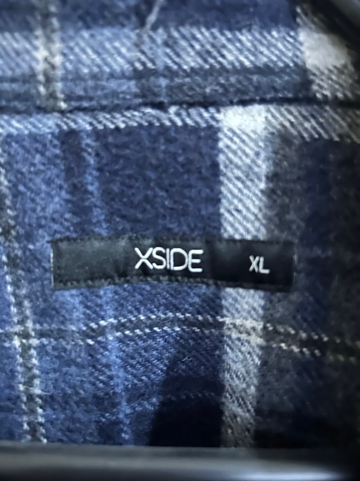 Düğmeli Lacivert Yün erkek Gömlek - Görsel 3