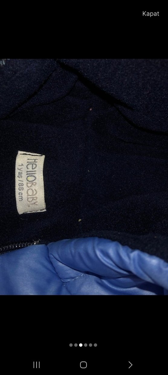 Kapüşonlu Fermuarlı Erkek Bebek Kış Tulumu - Görsel 2