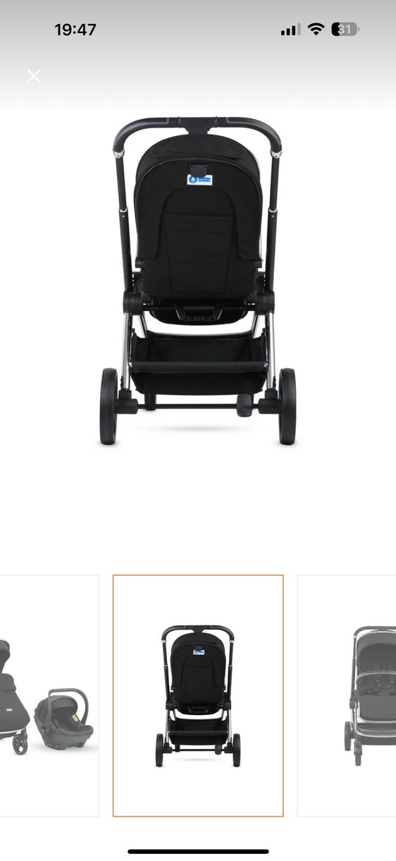 Kraft Queen PR Siyah Travel Sistem Bebek Arabası - Görsel 4