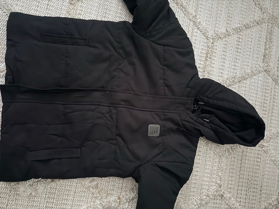 Lee Cooper Siyah Kapüşonlu Erkek Mont - Görsel 3