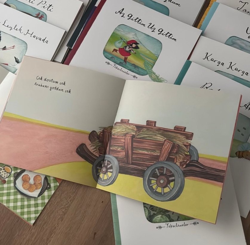 Kumdan kale yayınları tekerlemeler 16 adet kitap - Görsel 3