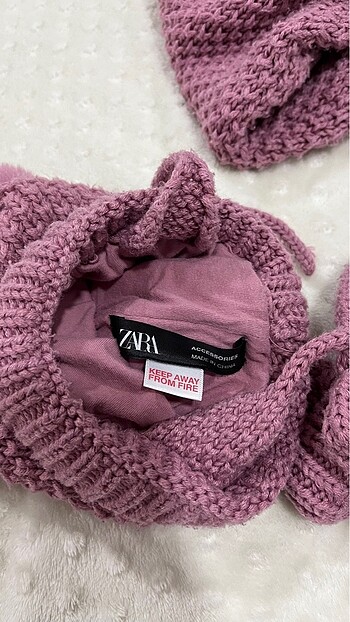 1-2 Yaş, 19 cm Beden Zara şapka eldiven boyunluk