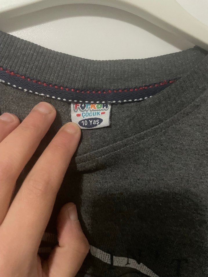 Erkek Çocuk Gri Baskılı Sweatshirt - Görsel 2