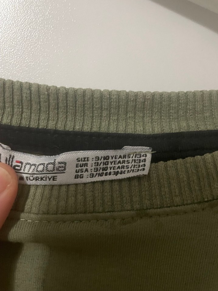 Yeşil Baskılı erkek çocuk Sweatshirt - Görsel 2