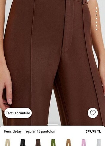 xl Beden kahverengi Renk PLAZZO PANTOLON