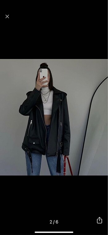Zara DERİ ÇEKET