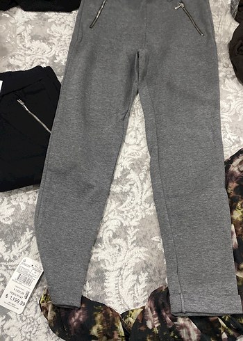 Gri Fermuarlı Eşofman Altı - Görsel 2