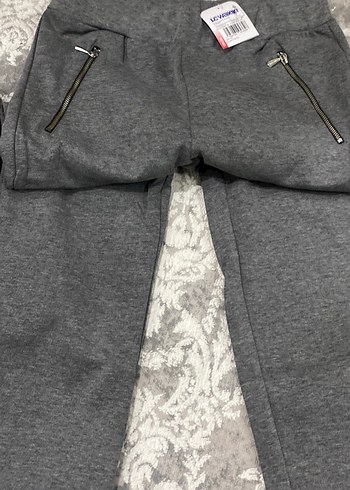 Gri Fermuarlı Eşofman Altı - Görsel 3