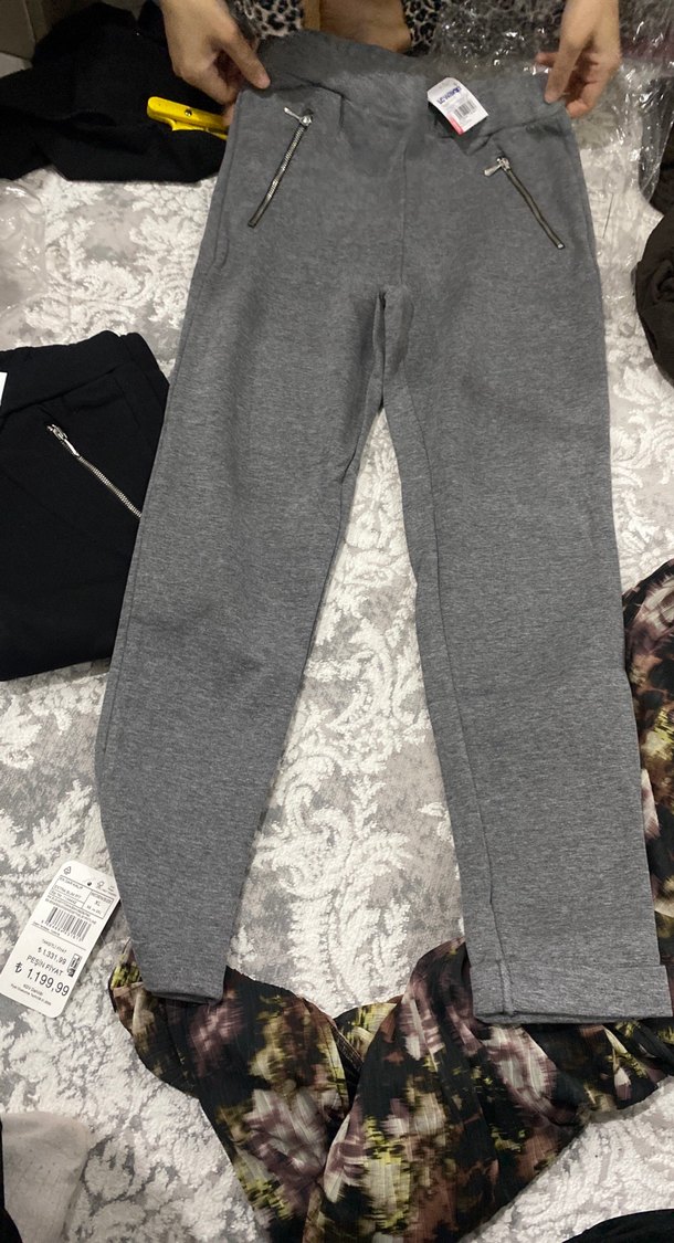 Gri Fermuarlı Eşofman Altı - Görsel 2