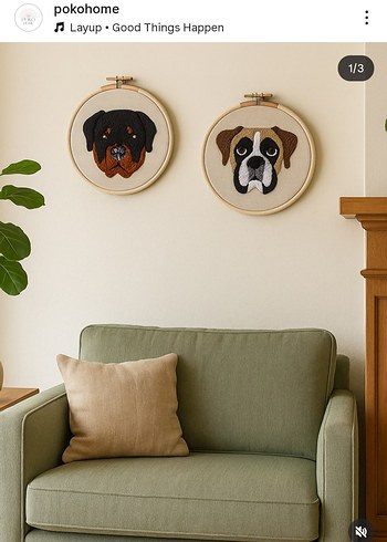 Kahverengi Köpek Figürlü Duvar Süsü
