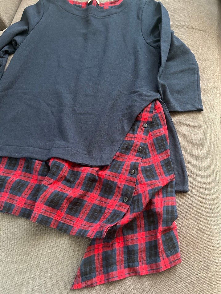 Kırmızı Ekoseli Salaş Gömlek - Görsel 2