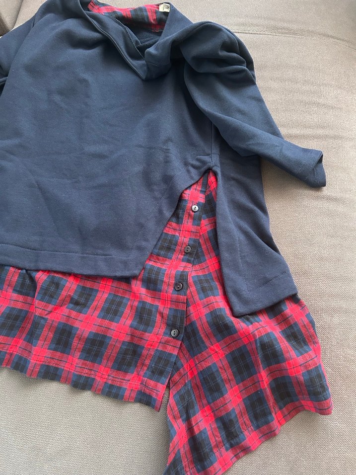 Kırmızı Ekoseli Salaş Gömlek - Görsel 4