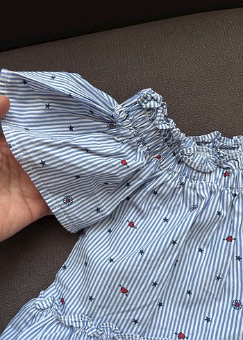 Fırfırlı Kız Bluzu - Görsel 4