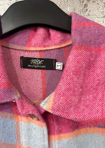 Düğmeli, Bol Kesim Pembe Kadın Gömlek - Görsel 3