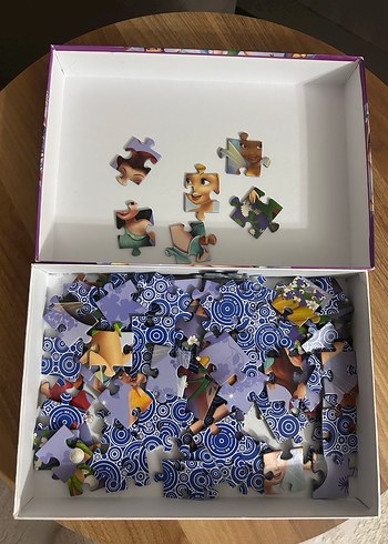 Disney Periler 100 Parça Mor Çocuk Puzzle - Görsel 2