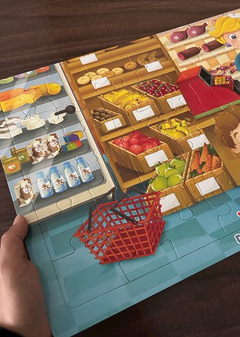 Çocuklar için renkli yapboz seti - Görsel 5