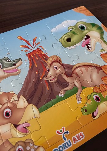 Çocuklar için renkli yapboz seti - Görsel 6