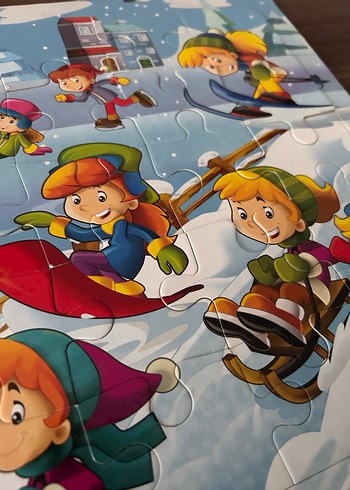 Çocuklar için renkli yapboz seti - Görsel 2