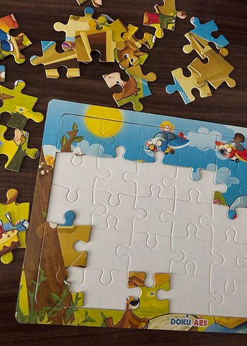 Çocuklar için renkli yapboz seti - Görsel 3