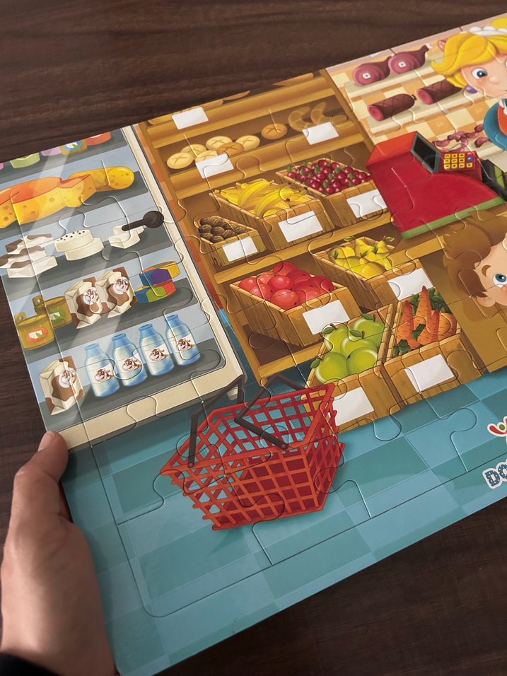 Çocuklar için renkli yapboz seti - Görsel 5