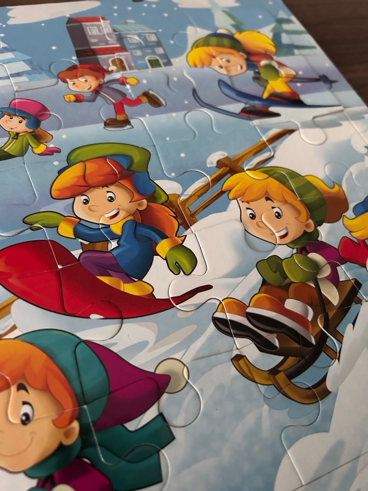 Çocuklar için renkli yapboz seti - Görsel 2