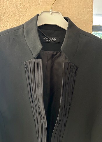 Kadın Siyah Midi Siyah Blazer Ceket - Görsel 5