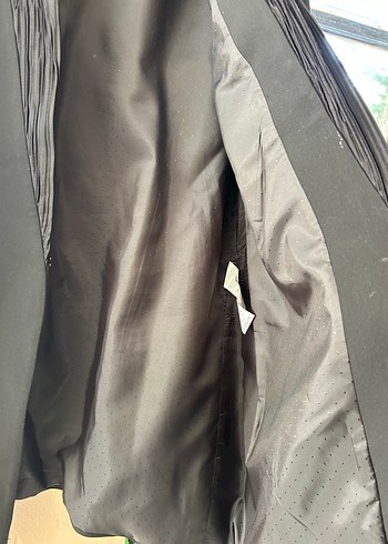 Kadın Siyah Midi Siyah Blazer Ceket - Görsel 6