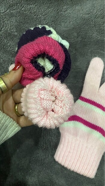 Kız çocuk eldiven - Görsel 4