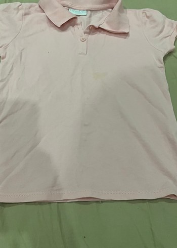 LC Waikiki Kız Çocuk Pembe Polo Tişört