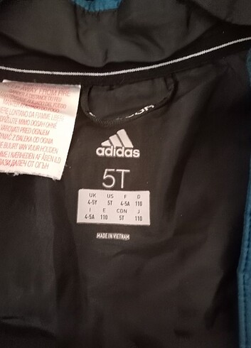 5 Yaş Beden Adidas kaz tüyü erkek çocuk montu