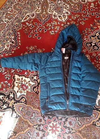 5 Yaş Beden mavi Renk Adidas kaz tüyü erkek çocuk montu