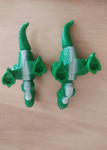 Beden Renk Renkli Yeşil Dinozor Figürleri orjinal