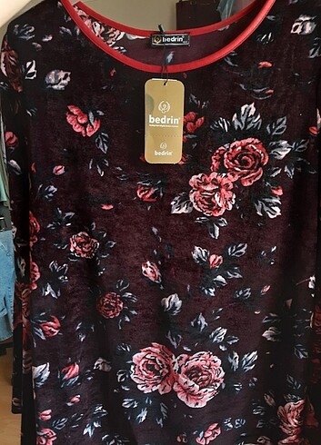 44 Beden bordo Renk Bedrin kadife bluz