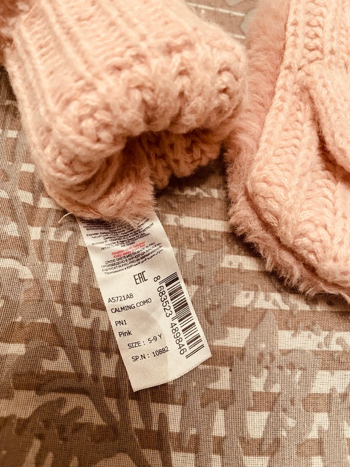 Kız Çocukları için Bej Kürk Detaylı Eldiven - Görsel 3