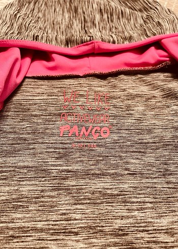 Kız Çocuk Kapüşonlu Gri-Pembe Ceket - Görsel 2