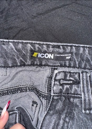 Mavi marks gri yırtık jean - Görsel 3