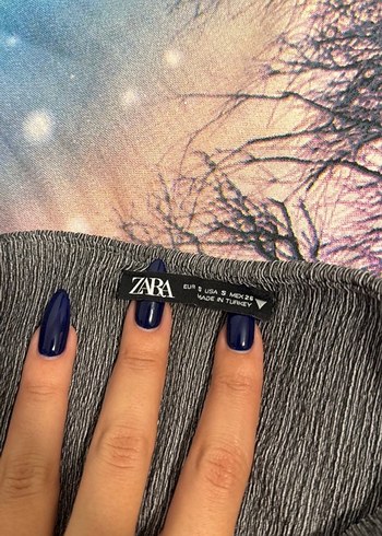 Zara halter yaks gri bluz - Görsel 2