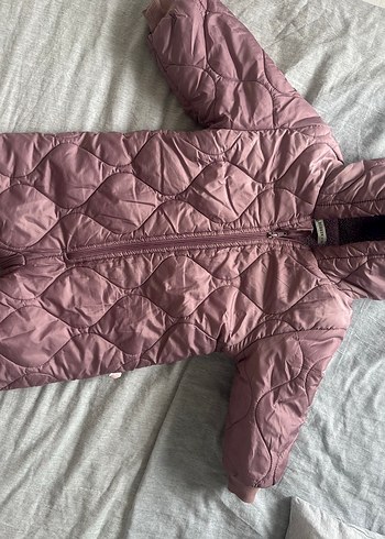 Kahverengi Kapüşonlu Bebek Kış Tulumu - Görsel 6