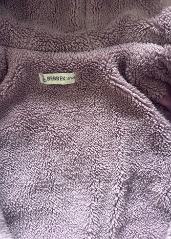 Kahverengi Kapüşonlu Bebek Kış Tulumu - Görsel 3